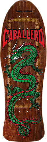 Powell Peralta Steve Caballero Chinese Dragon Reissue 10X30 Deck Brown Stain