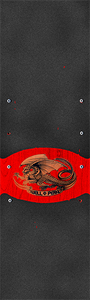 Powell Peralta Oval Dragon Black/Red Griptape - 10.5"X33"