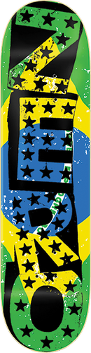 Zero Skateboards Punk Flag Brazil Deck 8.25 x 32