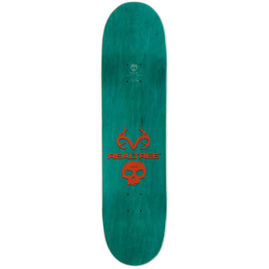 Zero Skateboard Deck Real Tree Single Skull Orange 8.25" x 31.9"