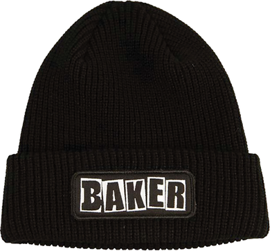 Baker Skateboards Brand Logo Patch Black Cuff Beanie
