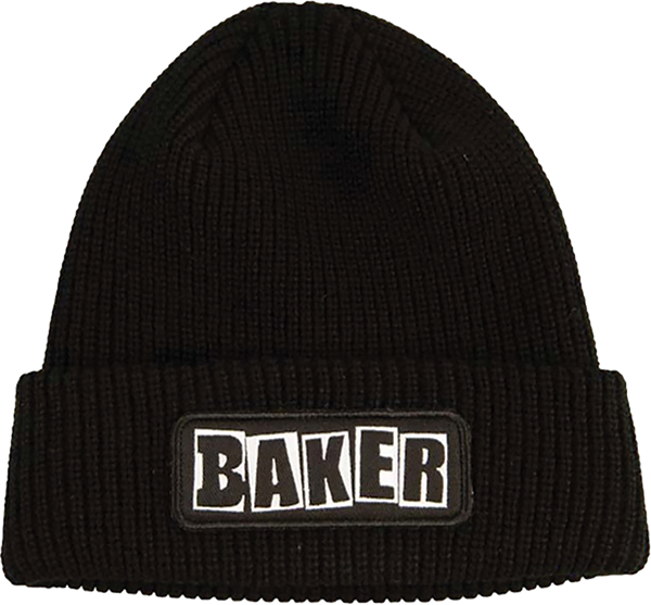 Baker Skateboards Brand Logo Patch Black Cuff Beanie