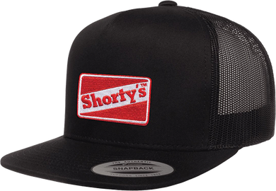 Shorty's OG Logo Snapback Hat Black Red