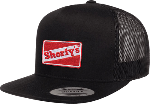 Shorty's OG Logo Snapback Hat Black Red