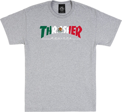 Thrasher Magazine Mexico Heather Grey Men's Short Sleeve T-Shirt