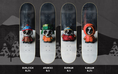 Zero Skateboards South Park Horror board series Set 4 Decks Art By Adrien Conrad