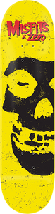 Zero Skateboards x Misfits Collection 1 Skateboard Deck Yellow Dipped