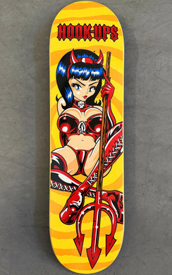 Hook Ups Skateboards Devil Queen Skateboard Deck - 8.25