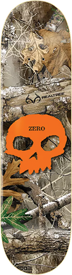 Zero Skateboard Deck Real Tree Single Skull Orange 8.25