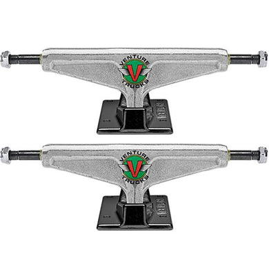 Venture Trucks V-Hollow OG Wings Low Polished / Black Skateboard Trucks - 5.0