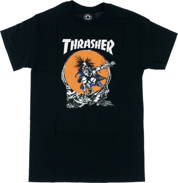 Thrasher Magazine Outlaw Black Men's Short Sleeve T-Shirt