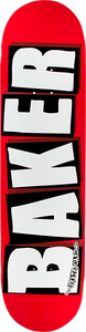 Baker Brand Logo 8.25" Skateboard Deck Red White