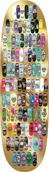 HEROIN SKATEBOARDS 100TH EGG 9.125 X 32 DECK