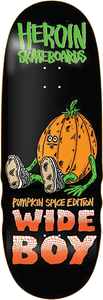 Heroin Skateboards Pumpkin Spice Wide Boy Deck 10.75 x 32.25