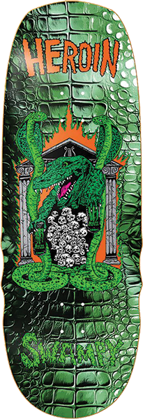 Heroin Skateboards Swampy Knock Off Deck 10.6 x 32.1