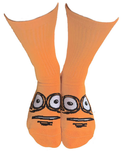 Heroin Skateboards Big Egg Socks Neon Orange