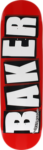 Baker Brand Logo Red/White Deck 8.0 x 31.5