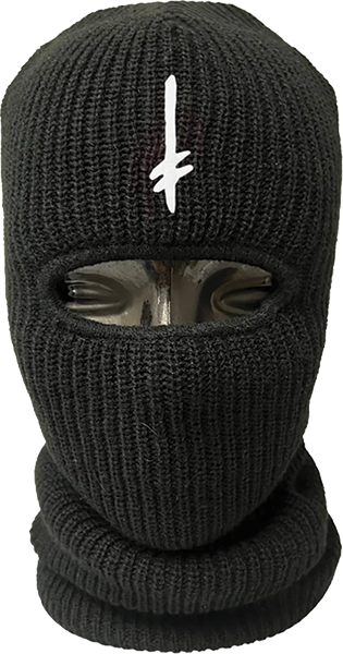 Deathwish Skateboards Gang Logo Black Ski Mask - One size fits most