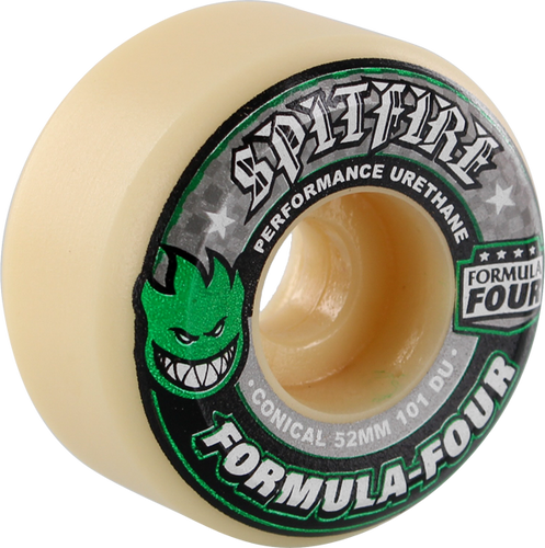 Spitfire Formula Four Conical 101a Wheels Natural/Green