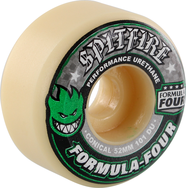 Spitfire Formula Four Conical 101a Wheels Natural/Green