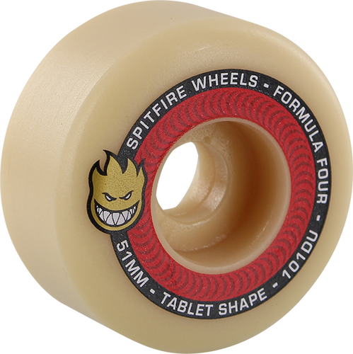 Spitfire Formula 4 Tablet 101a Wheels Natural/Red