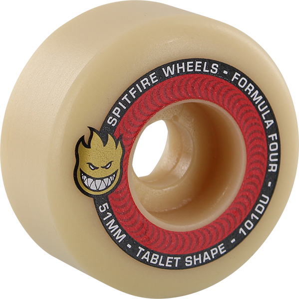 Spitfire Formula 4 Tablet 101a Wheels Natural/Red