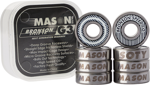 Bronson Speed Co. Mason Silva Pro Model G3 Skateboard Bearings