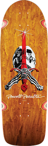 Powell Peralta OG Skull & Sword Brown Stain Deck 10x30