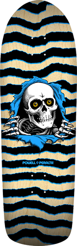 Powell Peralta Old School Ripper Skateboard Deck Nat Blue 10x31.75