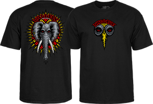 Powell Peralta Mike Vallely Elephant T-Shirt Black