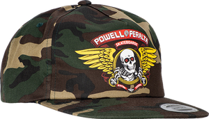 Powell Peralta Winged Ripper Patch Camo Hat - Adjustable