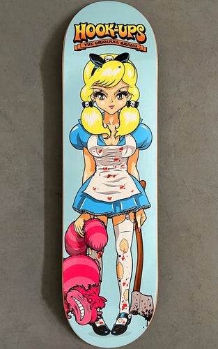 Hook Ups Skateboards Deck Evil Alice 8.5 X 32.25