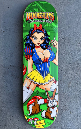 Hook Ups Skateboards Deck Snow White - 8.5 X 32.25