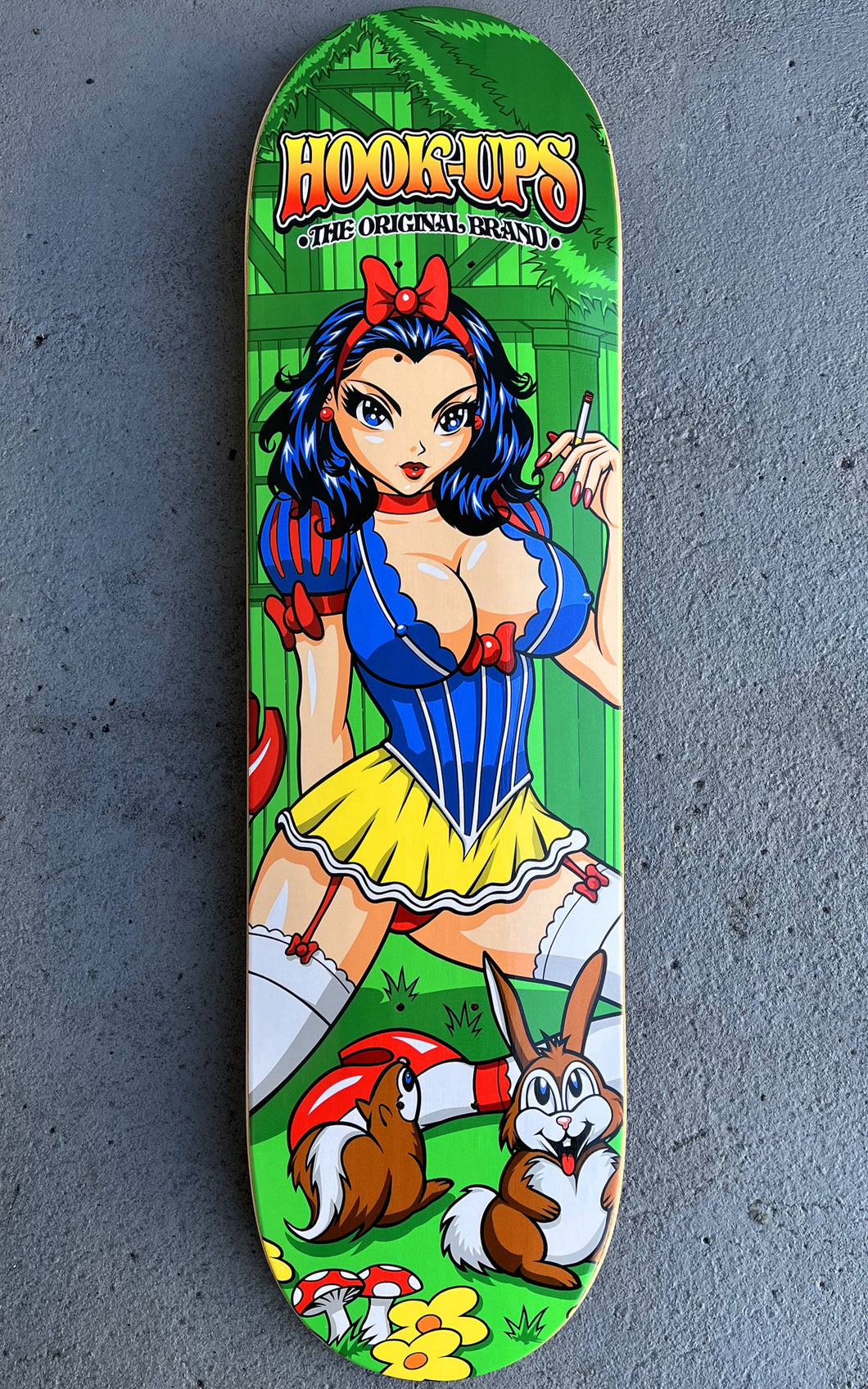 Hook Ups Skateboards Deck Snow White - 8.5 X 32.25