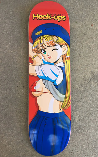 Hook Ups Skateboards Deck Flight Girl Kimiko - 8.25 X 31.75