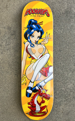 Hook Ups Skateboards Deck Geisha 2 - 8.25 X 32.5