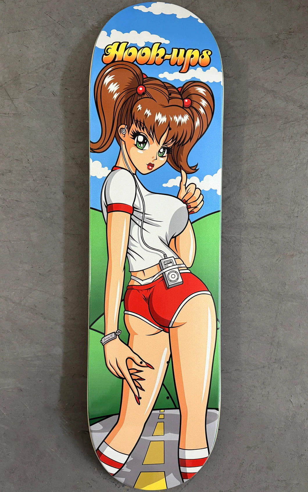 Hook Ups Skateboards Deck Hitchhiking Sakura- 8.25 X 32.25