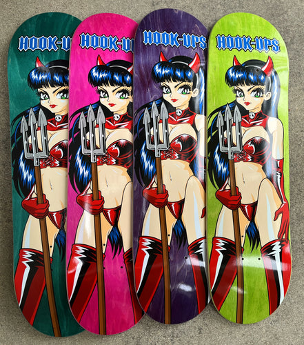 Hook Ups Deck Devil Girl Original 8.5 X 32.5