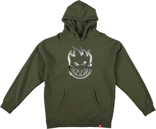 Spitfire Chrome Bighead Hoodie Army