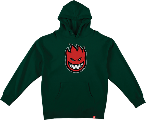 Spitfire Wheels Youth Bighead Fill Pullover Hooded Sweatshirts Alpine Green