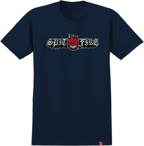 Spitfire Wheels Shirt Old E Drop Bighead True Navy/Red