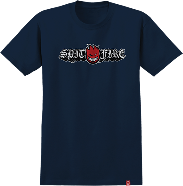 Spitfire Wheels Shirt Old E Drop Bighead True Navy/Red