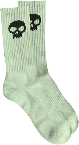 Zero Skateboards Socks Skull White/Glow in the Dark OSFA