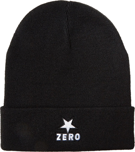Zero Skateboards Beanie Star & Army Skate Hat, Black, OSFA