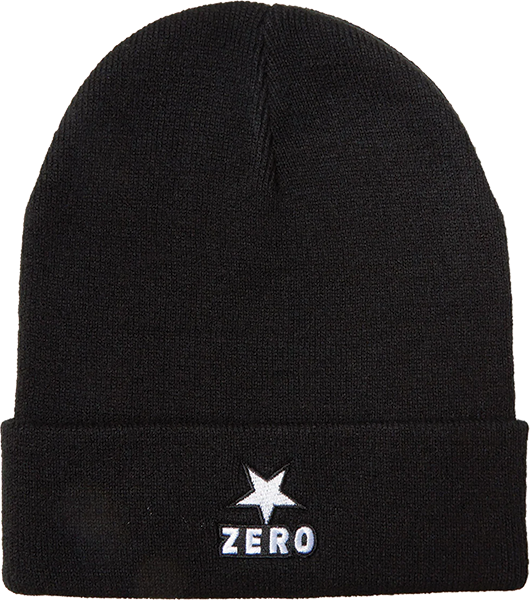 Zero Skateboards Beanie Star & Army Skate Hat, Black, OSFA