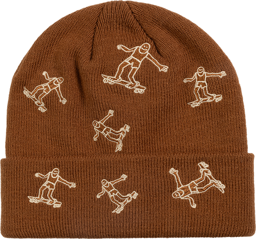 Thrasher Gonz Pattern Brown Beanie OSFA