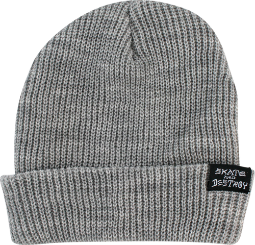 Thrasher Skate & Destroy/Skate Grey Beanie OSFA
