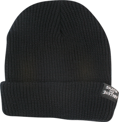 Thrasher Skate & Destroy/Skate Black Beanie OSFA