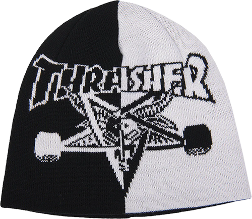 Thrasher Magazine Beanie Sk8 Goat Split Black/White OSFA