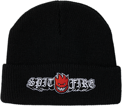 Spitfire Old E Drop Bighead Beanie Black OSFA